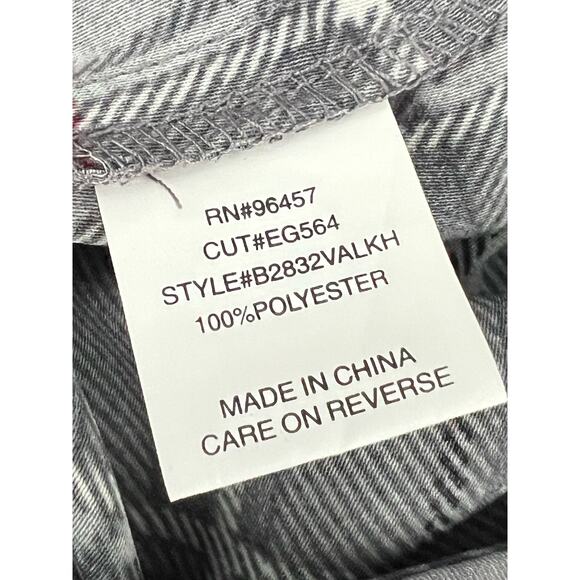 NWT Nice C Curve Gray Plaid Cold Shoulder Romper Jumpsuit Plus Size 1X - Picture 12 of 14